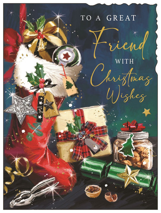 Jonny Javelin 'To A Great Friend' Christmas Card