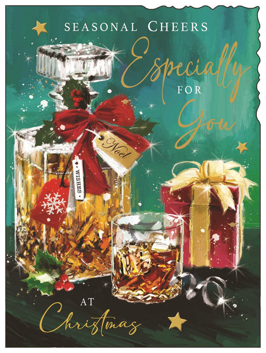 Jonny Javelin 'Especially For You Whisky' Christmas Card