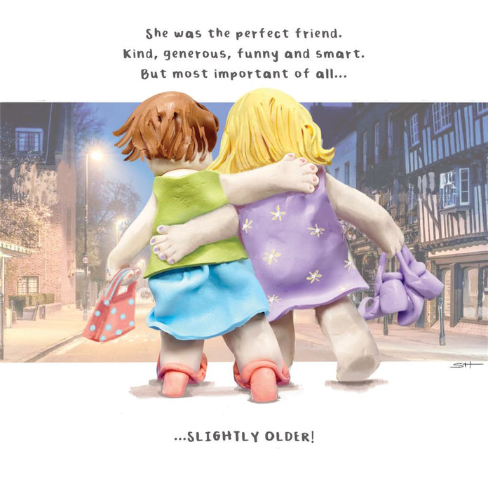 W&W Emotional Rescue 'She Was The Perfect Friend Smart Funny And Slightly Older' Open Card