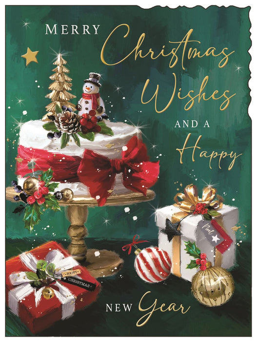 Jonny Javelin 'Merry Christmas Wishes Cake' Christmas Card