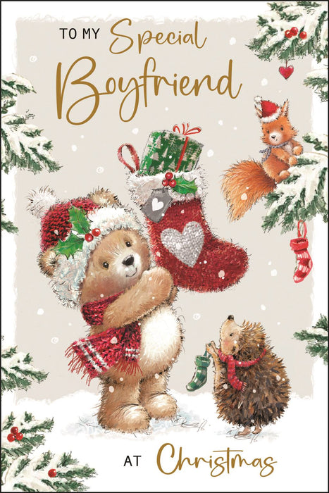 Jonny Javelin 'To My Special Boyfriend' Christmas Card