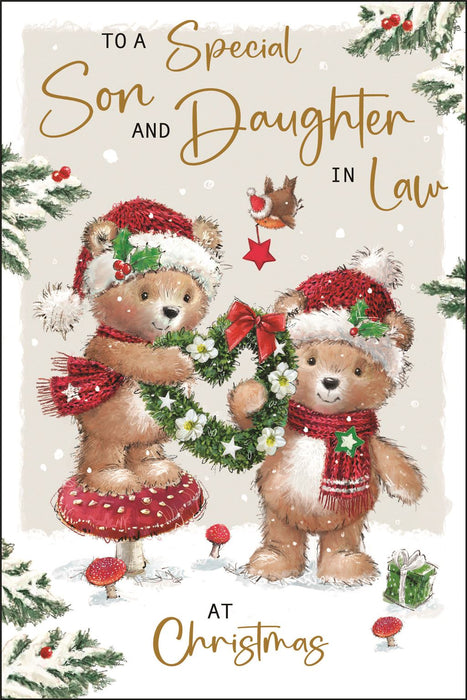 Jonny Javelin 'To A Special Son & Daughter In Law At Christmas' Christmas Card