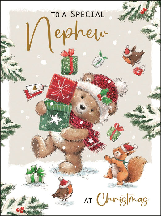 Jonny Javelin 'To A Special Nephew Presents' Christmas Card