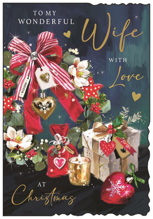 Jonny Javelin 'To My Wonderful  Wife With Love' Christmas Card