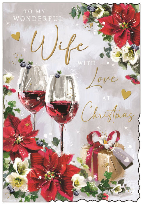 Jonny Javelin 'To My Wonderful  Wife With Love' Christmas Card