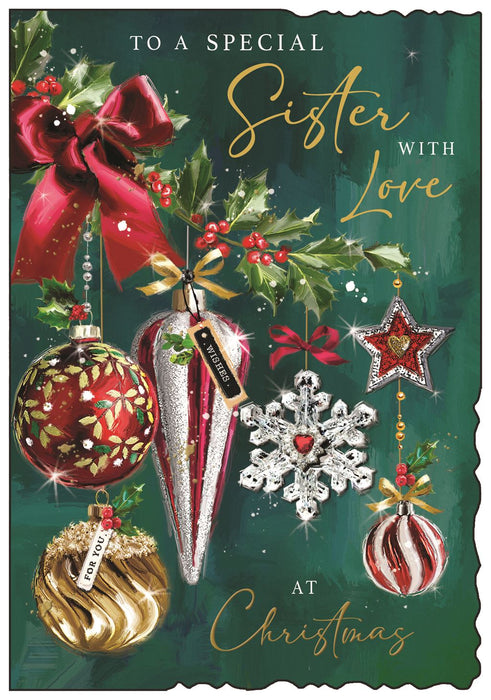 Jonny Javelin 'To A Special Sister With Love' Christmas Card