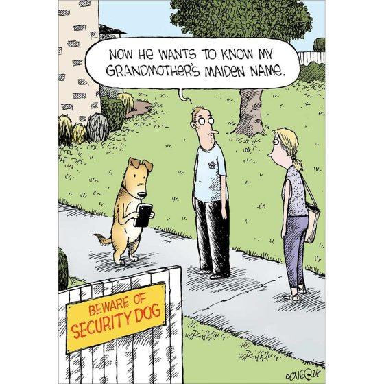 Woodmansterne 'Security Dog' Open Card
