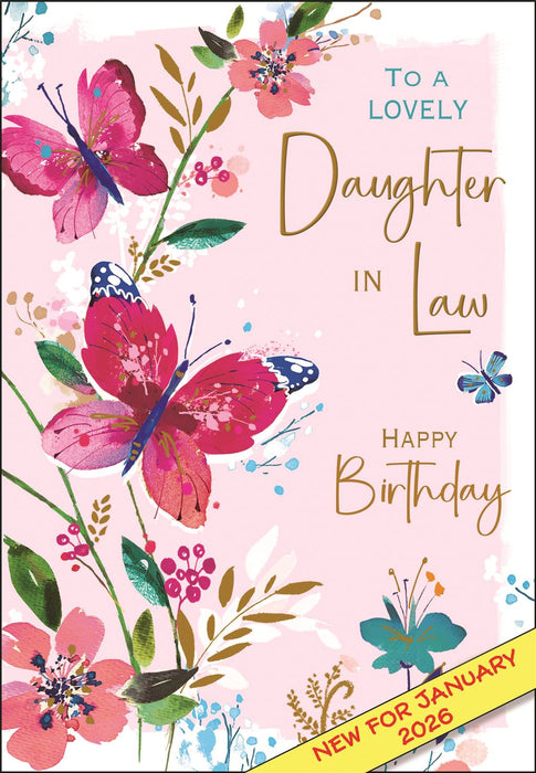 Jonny Javelin 'To A Lovely Daughter-In-Law' Birthday Card