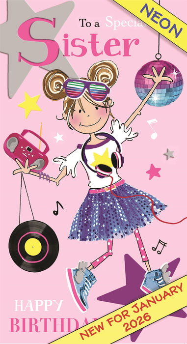 Jonny Javelin 'To A Special Sister' Birthday Card
