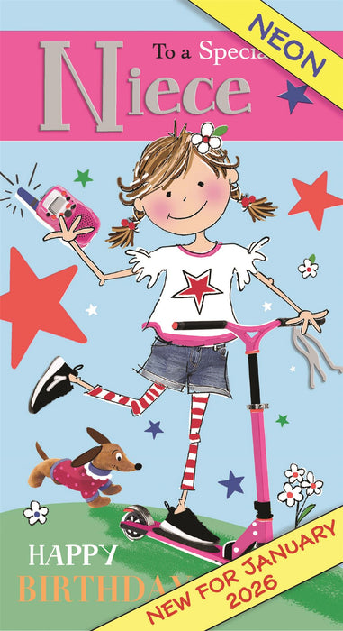 Jonny Javelin 'To A Special Niece' Birthday Card