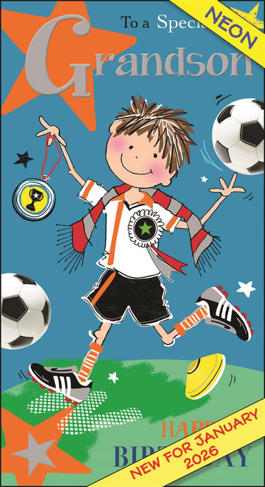 Jonny Javelin 'To A Special Grandson' Birthday Card