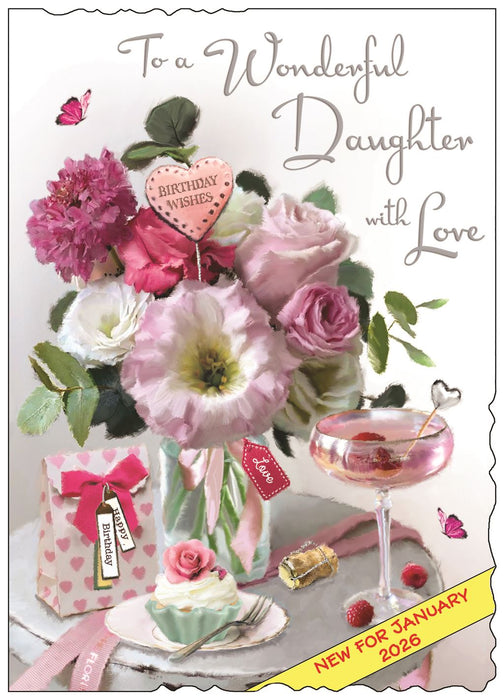 Jonny Javelin 'To A Wonderful Daughter' Birthday Card