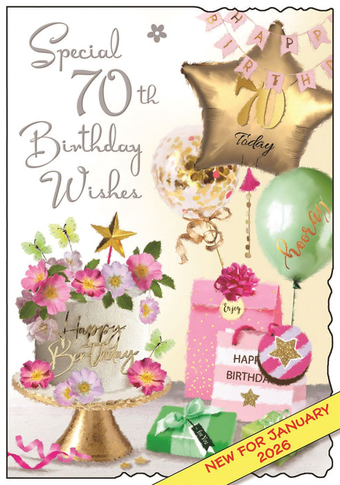 Jonny Javelin 'Special 70th Birthday Wishes' Birthday Card