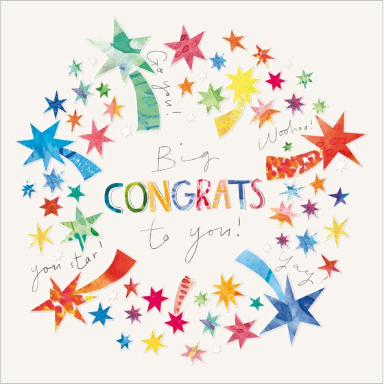 Woodmansterne 'So Proud of You!' Congratulations Card