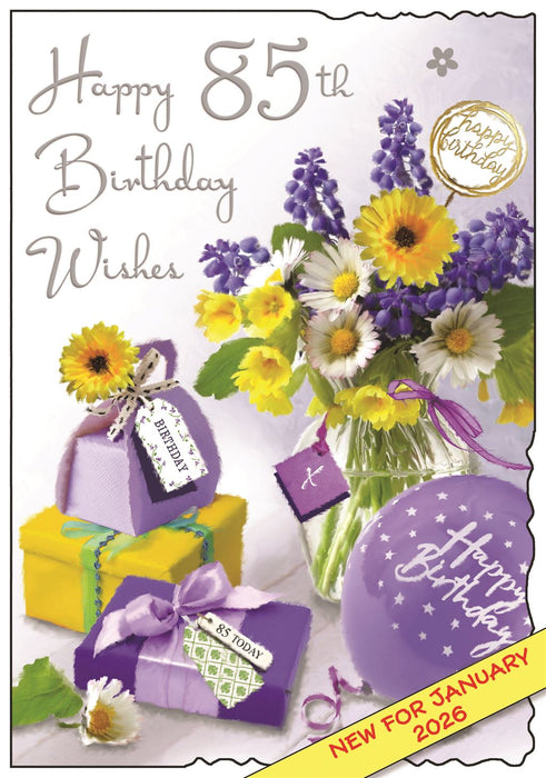 Jonny Javelin 'Happy 85th Birthday Wishes' Birthday Card