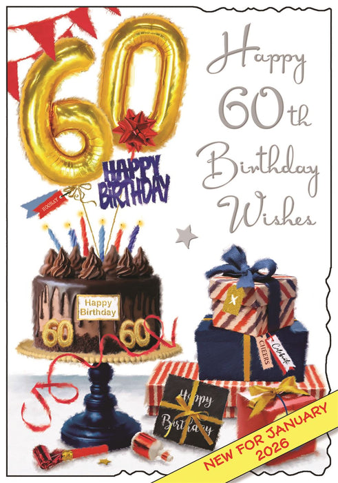Jonny Javelin 'Happy 60th Birthday Wishes' Birthday Card