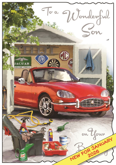 Jonny Javelin 'To A Wonderful Son' Birthday Card