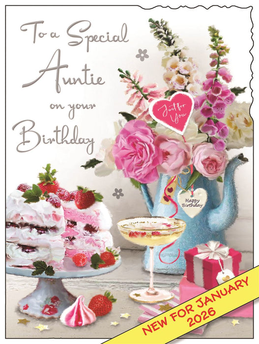 Jonny Javelin 'To A Special Auntie' Birthday Card