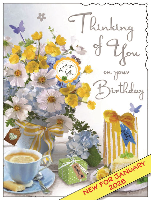 Jonny Javelin 'Thinking Of You On Your Birthday' Birthday Card