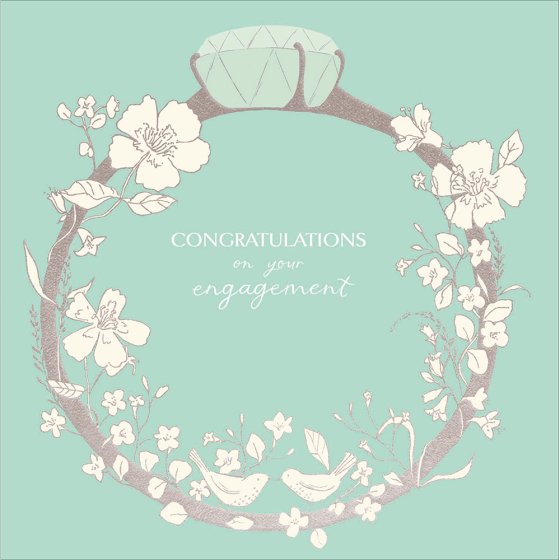 Woodmansterne 'Newly Engaged!' Card