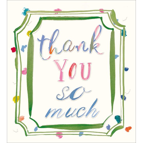 Woodmansterne 'Thank You' Thank You Card