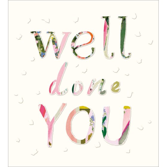 Woodmansterne 'Well Done You' Congratulations Card