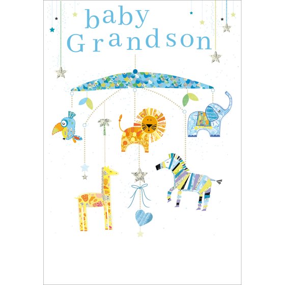 Woodmansterne 'Precious New Grandson' New Baby Card