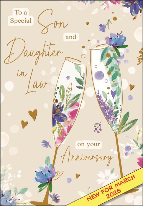 Jonny Javelin 'Son & Daughter in Law Anniversary' Anniversary Card