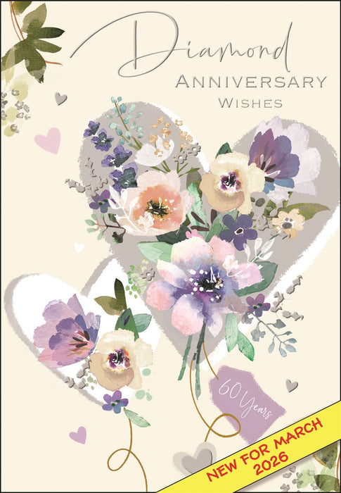 Jonny Javelin 'Diamond Anniversary Wishes' Anniversary Card