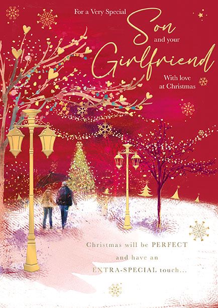 Words N Wishes 'For A Very Special Son And Your Girlfriend' Christmas Card