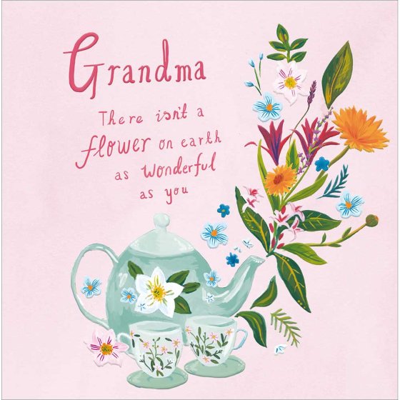 Woodmansterne 'Grandma Tea Party' Mother's Day Card