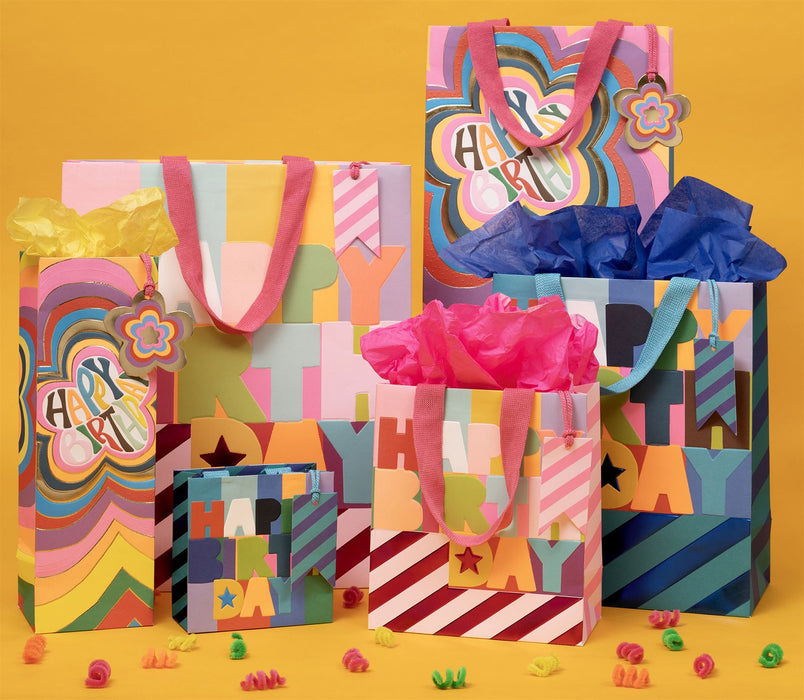 Glick Florescent Fuchsia Medium Gift Bag