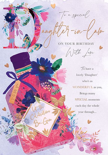 Words & Wishes 'To A Special Daughter-In-Law' Birthday Card
