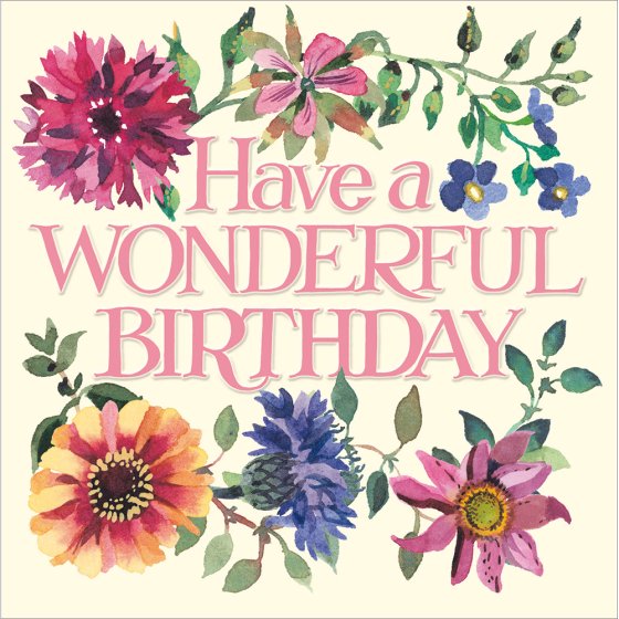 Woodmansterne Emma Bridgewater 'Birthday Flowers' Birthday Card