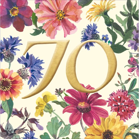 Woodmansterne Emma Bridgewater '70th Celebration' Birthday Card