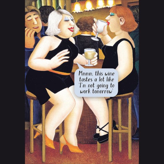 Woodmansterne 'Wine Time Whispers' Open Card