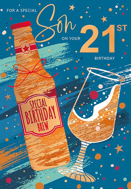 Words N Wishes 'For A Special Son On Your 21st' Birthday Card