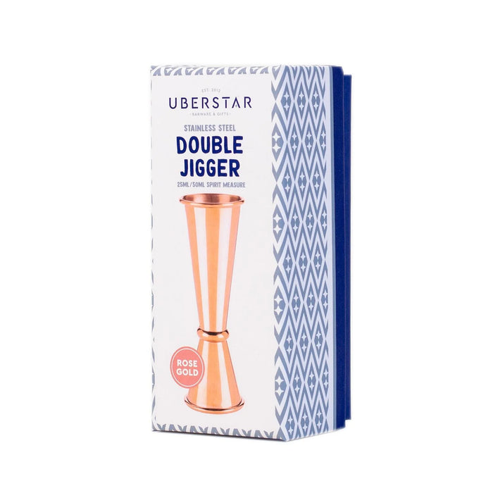 Double Jigger Spirit Measure - Rose Gold