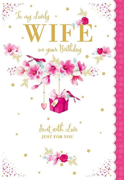 Nigel Quiney 'Wife Blossom' Birthday Card