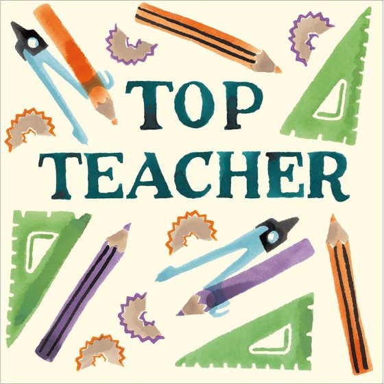 Woodmansterne 'Top Teacher' Teacher Thank You Cards