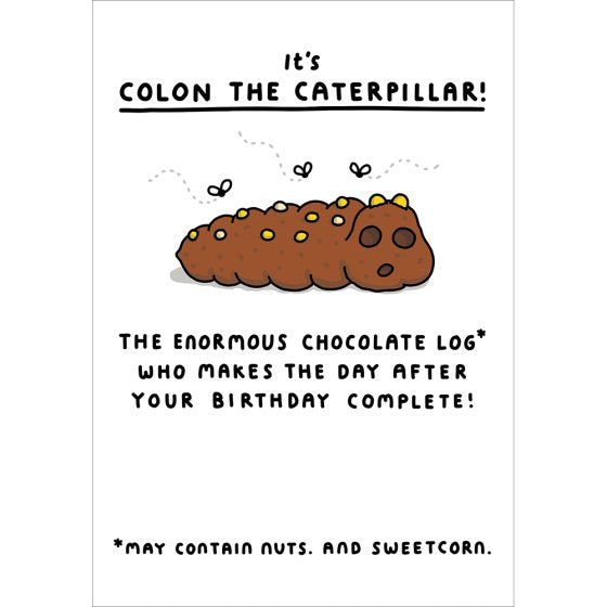 Woodmansterne 'Colon The Caterpillar' Birthday Card