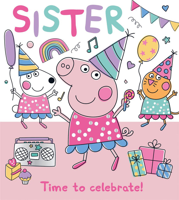 Words N Wishes 'Sister Time To Celebrate' Birthday Card