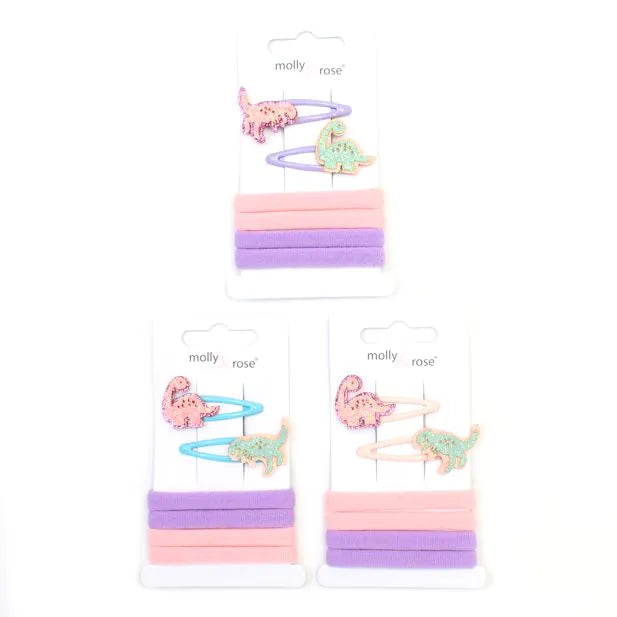 Molly & Rose Dinosaur Motif Sleepies and Elastics