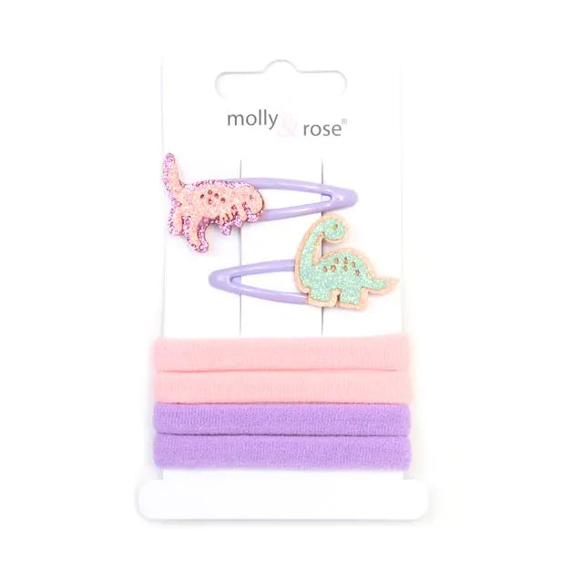 Molly & Rose Dinosaur Motif Sleepies and Elastics