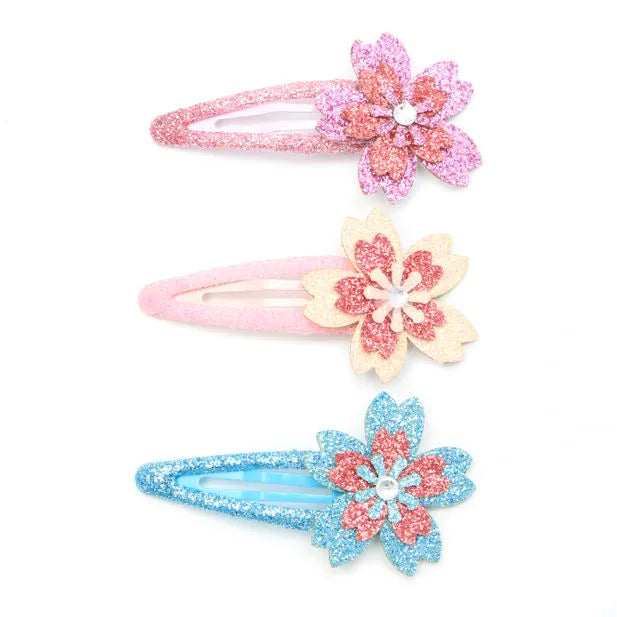 Molly & Rose Flower Sleepies with Glitter Elastics