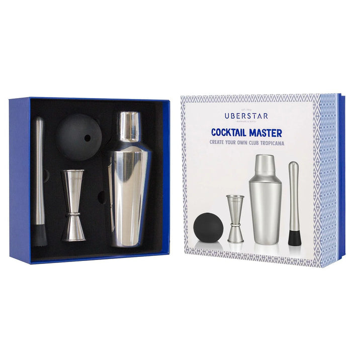 Cocktail Master Gift Set - Silver