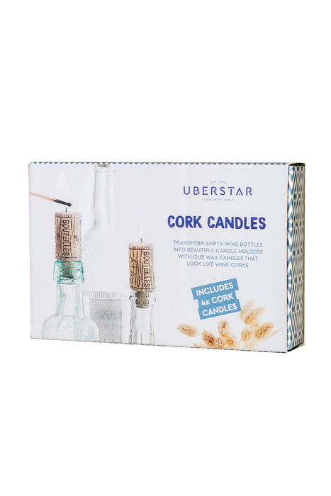 Wine Cork Candles Set Of 4