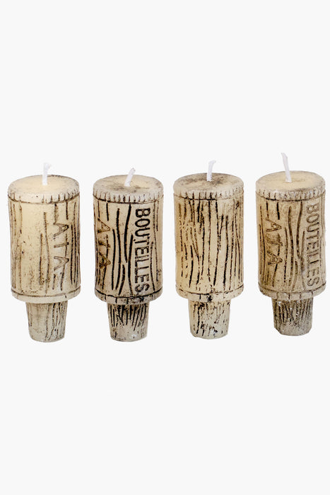 Wine Cork Candles Set Of 4