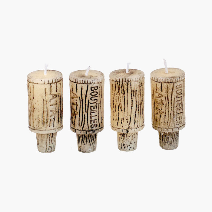 Wine Cork Candles Set Of 4