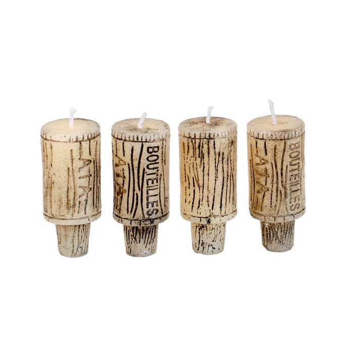 Wine Cork Candles Set Of 4